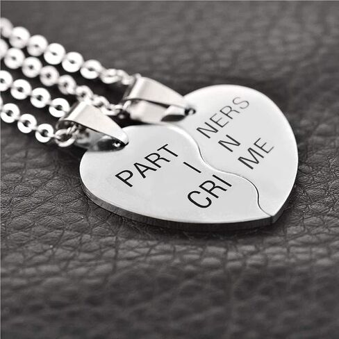 MJartoria Best Friend Necklaces BFF Necklace for 2 Friendship Valentines Day Gifts Matching Heart Pendant Necklace Best Friends Forever in Kuwait