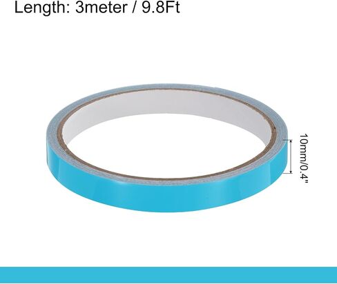 uxcell 7Rolls Glow in The Dark Tape, 0.47 inch x 9.8 ft Fluorescent Adhesive Tape Luminous Tape for Stairs, Walls, Steps, Exit Sign, Home Decoration, Red in Saudi Arabia