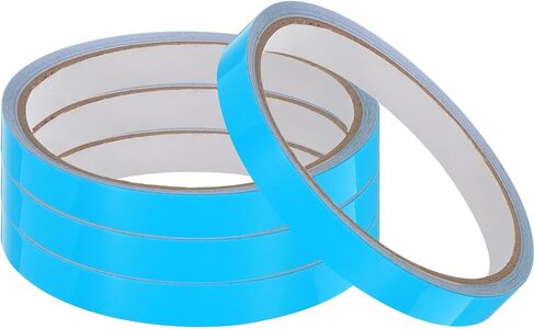 uxcell 7Rolls Glow in The Dark Tape, 0.47 inch x 9.8 ft Fluorescent Adhesive Tape Luminous Tape for Stairs, Walls, Steps, Exit Sign, Home Decoration, Red in Saudi Arabia