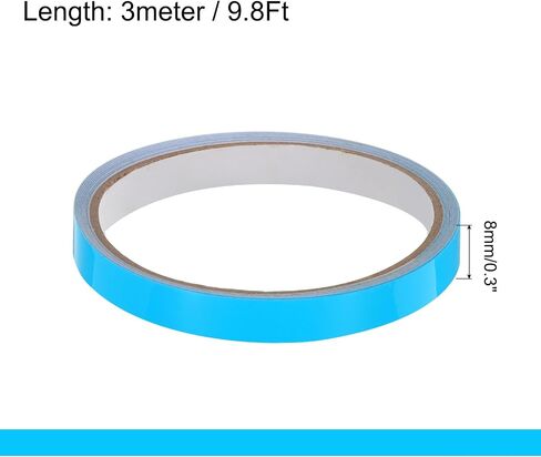 uxcell 7Rolls Glow in The Dark Tape, 0.47 inch x 9.8 ft Fluorescent Adhesive Tape Luminous Tape for Stairs, Walls, Steps, Exit Sign, Home Decoration, Red in Saudi Arabia