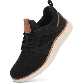 Men's Fashion Dress Mesh Sneakers Casual Walking Business Oxfords Lace-Up Comfortable Breathable Lightweight Shoes