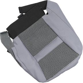 X AUTOHAUX Grey Driver Side Bottom Cloth Seat Cover for Dodge for Ram 1500 2006-2008 for Dodge for Ram 2500 3500 2006-2009 Driver Seat Cushion