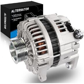 Upgraded Alternator for:-Nissan Titan 2004-2006, Pathfinder Armada 2004, Armada 05-06, for:-Infiniti QX56 5.6L 2004 2005 2006, 12V 130Amp 7 Grooves CW Replace OE# 231008S100, 11120N (ALL-NEW)