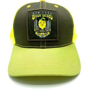 Califari New York Sour Diesel Trucker Hat - with Snapback & Breathable Mesh