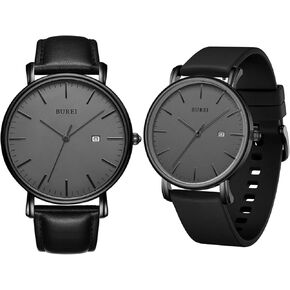 BUREI Two Men Watches Fashion Minimalist Waterproof Watches for Men Women Student