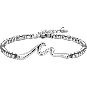Wave Bracelet, Gift for Women/Friends/Mom/Daughter/Sister Best Friend Bracelet Friendship Jewelry Gifts Besties Soul Sisters Daughters Christmas Gifts for Her