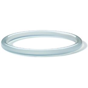 Bangle Bracelets for Women Blue Green White Chalcedony Round Bracelets Natural Gemstone Lucky Accessory Gift with Certificate Her Mom