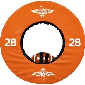 Exxact Sports Tackle Wheel Football Practice Equipment and Football Tackle Dummies with Straps - 28, 36, 40, 48 Inches, Tackling Dummy for Football