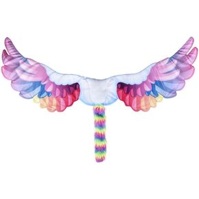 Forest & Twelfth 55" Pegasus Wings Cosplay Wings for Imaginative Playtime and Magical Adventures, Soft Fairy Wings for Kids White