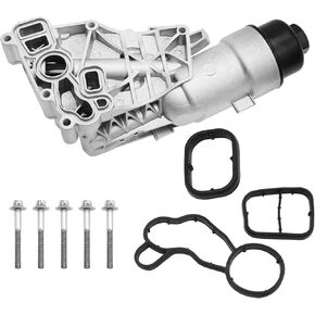 UOIENRT 11428585235 Aluminum Oil Cooler Filter Housing Assembly 11428511391 Replacement for Mini Cooper 14-19 Clubman 16-19 Mini CooperCountryman 2017-2020 X1 16-19 X2 1.5 2.0L 18-19