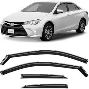 CLIM ART in-Channel Incredibly Durable Rain Guards for Toyota Camry 2015-2017, Original Window Deflectors, Vent Window Visors, Vent Deflector, 4 pcs. - 615306