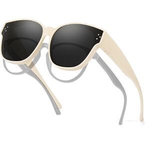 Polarized Kids Sunglasses Fit Over Glasses for Girls Boys Age 6-12 UV400 Protection