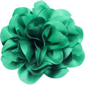 Satin Fabric Rose Flower Extra Large Big Brooches Camellia Flower Oversized Brooch Pin for Women Wedding Party Dance Banquet Dress Suit Ceremony Clothes Accessories Gifts 7.5in