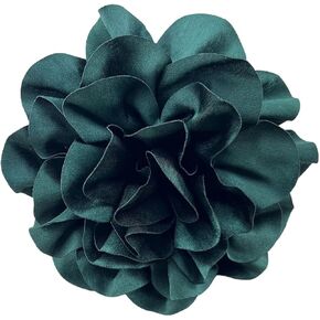 Satin Fabric Rose Flower Extra Large Big Brooches Camellia Flower Oversized Brooch Pin for Women Wedding Party Dance Banquet Dress Suit Ceremony Clothes Accessories Gifts 7.5in in Saudi Arabia
