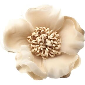 Elegant Large Cloth Flower Brooches Big Camellia Flower Brooch Pin for Women Dainty Cloth Fabric Rose Flower Brooches Dress Skirt Scarf Hat Pins Clothing Decoration Accessories