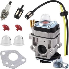 Carburetor for Harbor Freight 52cc 2HP Predator Earth Auger 63022 with Primer Bulbs Spark Plug Gasket Fuel Line Carb Kit