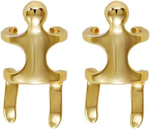 coadipress Climbing Man Non Pierced Ear Clip Earrings for Women Men Funny Unisex Climber Person Human Shaped Earring Punk Unique Man Ear Cuff Earrings Jewelry in Saudi Arabia