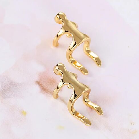 coadipress Climbing Man Non Pierced Ear Clip Earrings for Women Men Funny Unisex Climber Person Human Shaped Earring Punk Unique Man Ear Cuff Earrings Jewelry in Saudi Arabia