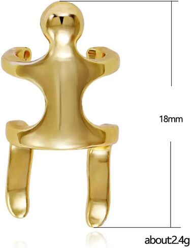 coadipress Climbing Man Non Pierced Ear Clip Earrings for Women Men Funny Unisex Climber Person Human Shaped Earring Punk Unique Man Ear Cuff Earrings Jewelry in Saudi Arabia