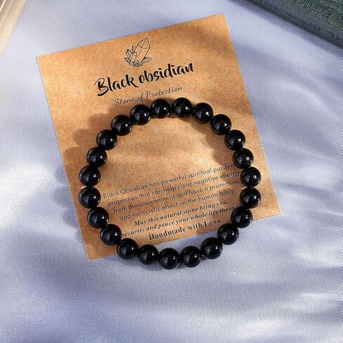 قلادة من مايباوتا للرجال مكونة من 8 قطع وسوار مطرز بحجر السج الأسود in Kuwait