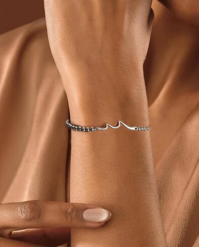 Wave Bracelet, Gift for Women/Friends/Mom/Daughter/Sister Best Friend Bracelet Friendship Jewelry Gifts Besties Soul Sisters Daughters Christmas Gifts for Her in Saudi Arabia