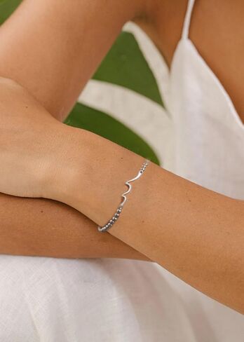 Wave Bracelet, Gift for Women/Friends/Mom/Daughter/Sister Best Friend Bracelet Friendship Jewelry Gifts Besties Soul Sisters Daughters Christmas Gifts for Her in Saudi Arabia