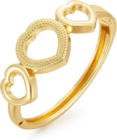 YBMYCM Chunky Gold Bangle Bracelet For Women Fashion Wide Bracelet Chunky Bracelet Gift Cuff Bracelet in Saudi Arabia