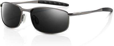 SUNGAIT Rectangle Polarized Sunglasses Men Small Retro Vintage Sun glasses for Women Men UV400 Protection in Saudi Arabia