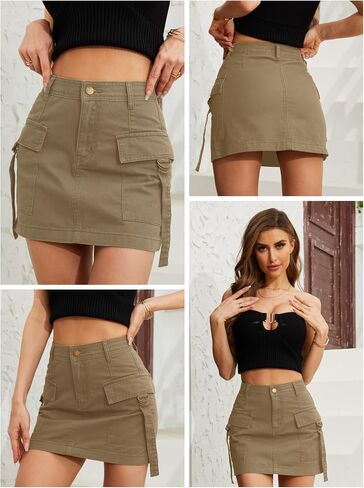 Cargo Skirt Jean Skirt Mini Skirt y2k Jean Skirt for Women Skirt Mini Skirt Casual Low Denim Skirt in Saudi Arabia