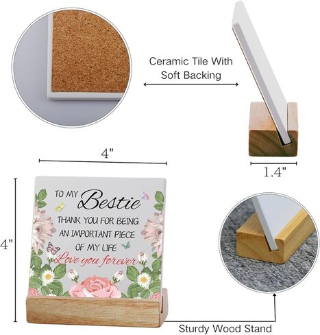 Coworker Gifts for Women,Farewell Gifts for Coworkers Women,Holiday Gifts for Coworkers,The Office Gifts,Coworkers Ceramic Plaque With Wooden Stand,Chance Made Us Coworkers,Gift for Coworkers Female in Kuwait