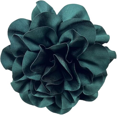 Satin Fabric Rose Flower Extra Large Big Brooches Camellia Flower Oversized Brooch Pin for Women Wedding Party Dance Banquet Dress Suit Ceremony Clothes Accessories Gifts 7.5in in Saudi Arabia