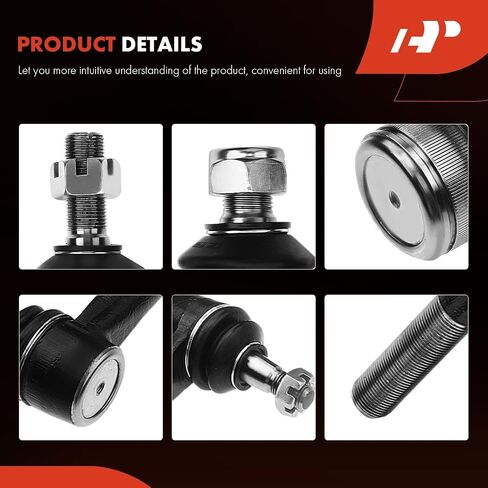 A-Premium Set of 6, Front Upper Lower Ball Joint, Outer Tie Rod End, Compatible with Ford F-150 1980-1993, Bronco 1980-1996 in Saudi Arabia