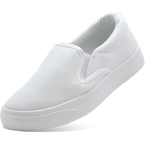 Men's Slip On Loafers Classic Canvas Shoes Casual Comfortable Flat Leisure Vintage Breathable Lightweight Dress Walking Sneakers