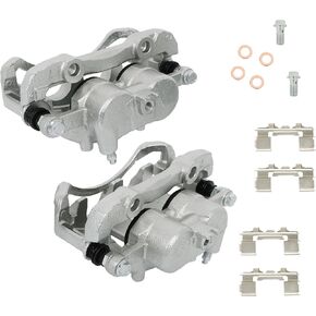 2pcs Front Brake Calipers with Bracket Replacement for Nissan Frontier 1998-2004 Pickup 1995-1997 19-B1672 19-B1673