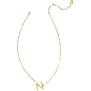 Kendra Scott Womens Pearl Letter N Short Pendant Necklace Gold White Pearl One Size