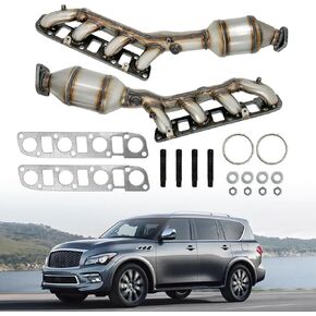 674-089 674-090 Left&Right Catalytic Converters Fit for 2011-2013 Infiniti QX56 2014-2021 QX80 2016-2021 Nissan Titan XD 2017-2021 Armada NV 2500/3500 4.0L 5.6L V8 641538 641539