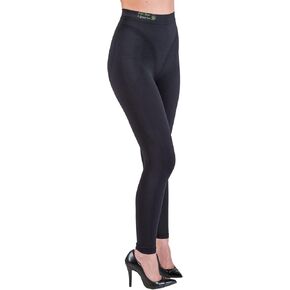 Slimming Anti-Cellulite Leggings with Aloe Vera+Green Tea - Black Size M in Kuwait