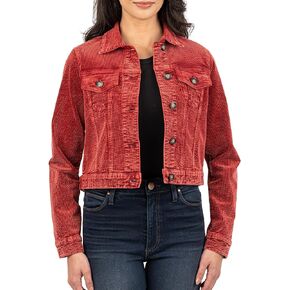 KUT from the Kloth Women's Julie Crop Jacket with Fit Shoulder-Regular Waistband
