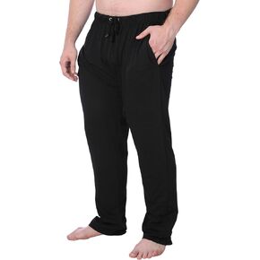 JAMES FIALLO Men's Cotton Knit Pajama Pants Comfortable Relaxed Fit Durable Sleepwear & Versatile For Everyday Wear