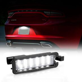 Bsetview LED License plate light Smoke Lens Rear Lights Tag Lamp Socket Assembly Compatible with Dodge Ram 1500 2500 3500 Pickup Truck 2003-2018, 6000K White 2-Pieces