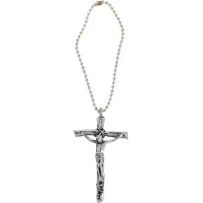 Cathedral Art Crucifix Car Charm, Multi, 0.20" x 2.00"