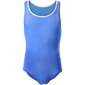QiaTi Men's Athletic Supporters Ultra Lightweight Jumpsuit One Piece Bodysuit Basic Leotard Underwear Singlet