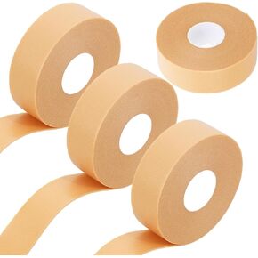 4 Rolls Tape Adhesive Pads Blister Prevention Tape, Patches for Pointe Shoes Foot Heel Toe Protector Pads, Anti-wear Heel Pads Foam Tape Waterproof Bandages Prevention Skin Feet Chafing
