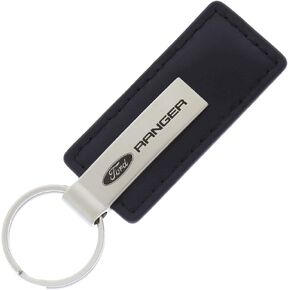 Au-TOMOTIVE GOLD, INC. Officially Licensed Black Leather Key Fob for Ford Ranger