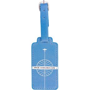 Desert Cactus Pan Am Luggage Tag Faux Leather Material Decorative Keychain (Faux Leather Luggage Tag - Design 3)
