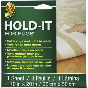 Duck Brand 260485 Hold-It Adhesive for Rugs, 10 by 20-Inch Sheet