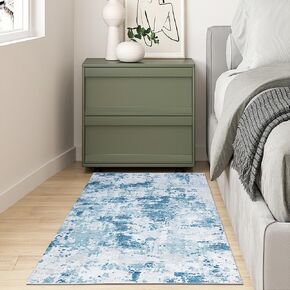 Syalife 5x7 Area Rugs for Living Room, Modern Abstract Machine Washable Rugs 5x7 with Non Slip Backing, Soft Non-Shedding Living Room Rugs, Abstract Rugs for Bedroom, Dining Room, Pink Rug 5'x7'