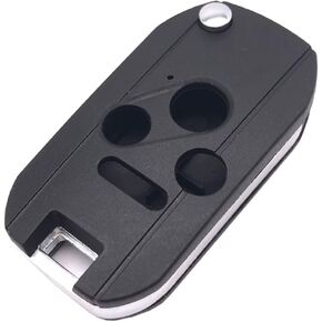 4 Buttons Folding Flip Replacement Key Fob Cover Case fit for Honda 2003-2012 Accord 2006-2013 Civic EX 2009-2015 Pilot 2005-2006 CR-V Ridgeline Odyssey Keyless Entry Key Fob Shell