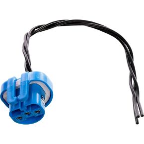 APDTY 96922 Halogen Headlight Bulb Pigtail Connector