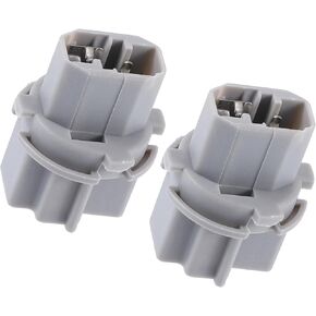 Motoforti Car Backup Reverse Light Bulb Lamp Socket Holder, for Honda Accord 1998-2012, Plastic, No.33514-S50-003, Gray, 2pcs